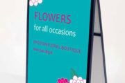 outdoor sandwich board