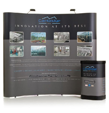 media wall and podium stand media wall and podium stand